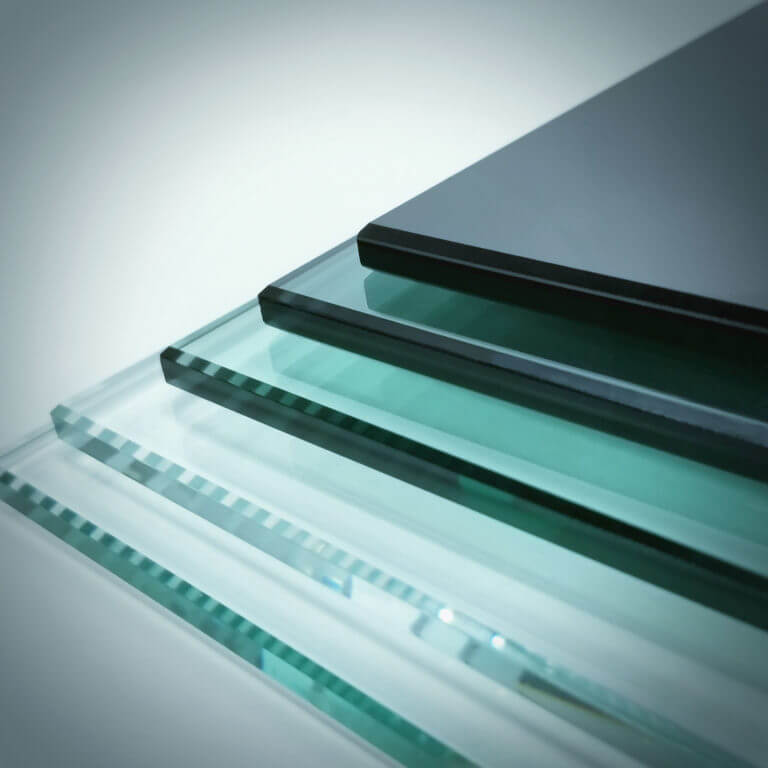 Thick tempered glass with polished edges